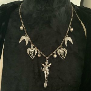 Angel Caller Charm Necklace with Bells